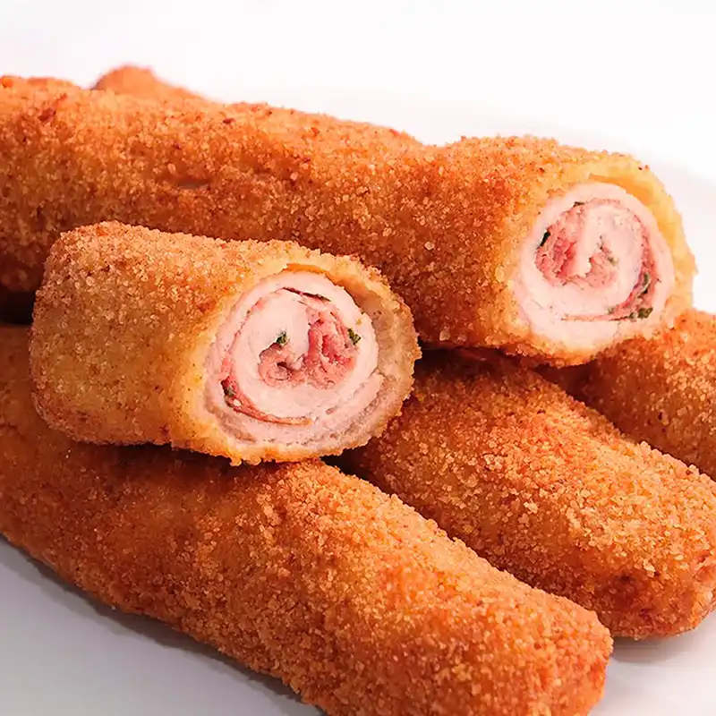 Rollitos de jamón y queso