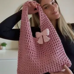 Bolso colado rosa