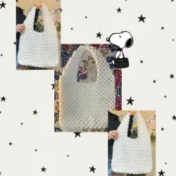 Bolso shopper de crochet