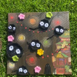 Cuadro estilo estudio ghibli