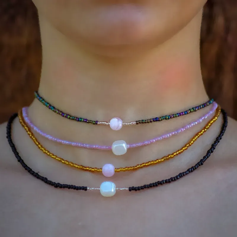 Collares chaquira 