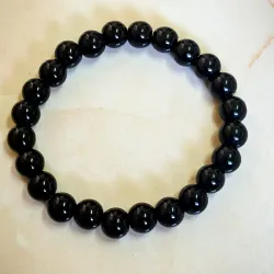 Pulsera de onix negro y blanco 