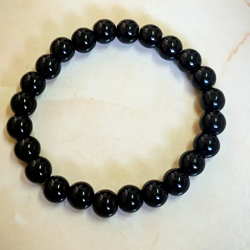 Pulsera de onix negro y blanco 