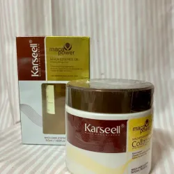 Dúo de Aceite marroquí de Argán + Mascarilla Karseell 