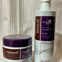 Dúo de Mascarilla Karseell Matizadora + Shampoo Karseell Matizador