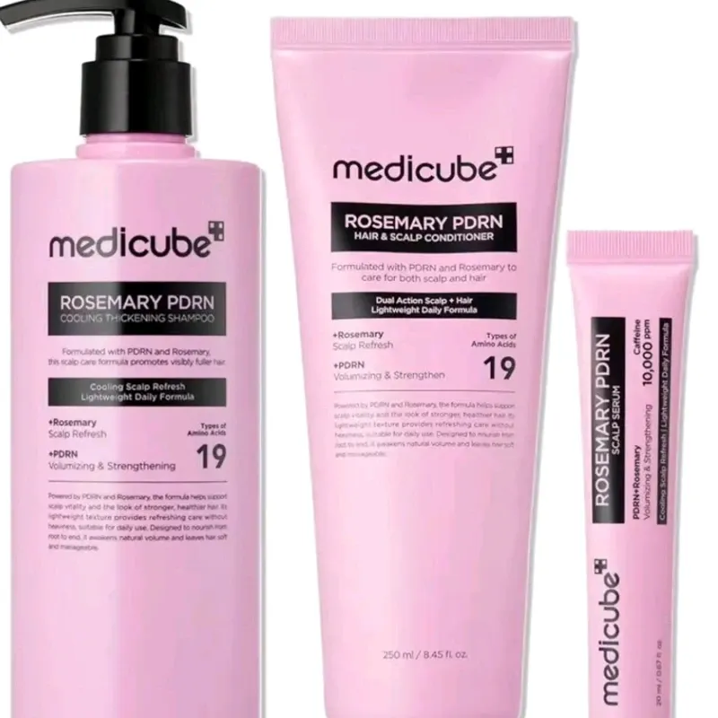 Kit Capilar Medicube PDRN Salmon con Romero y 19 Aminoácidos