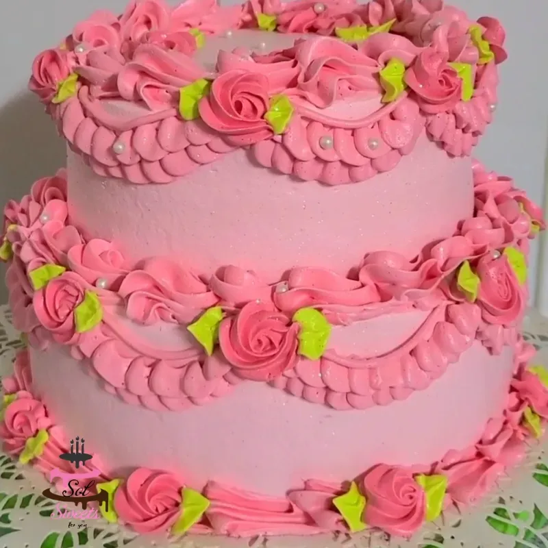 Mini torta de dos pisos (Supernortemul)