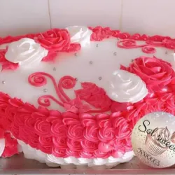 Torta ovalada.