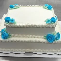 Torta rectangular de dos pisos