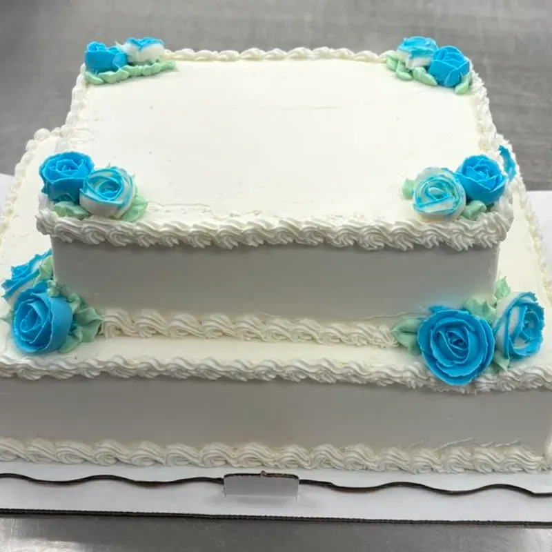 Torta rectangular de dos pisos