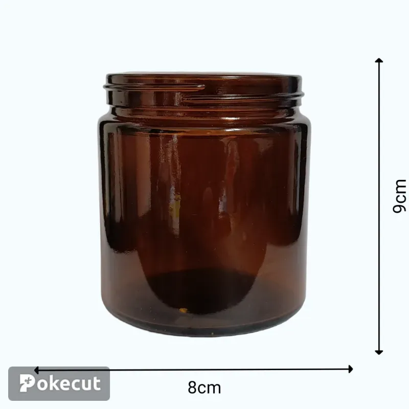 Frascos ámbar para decorar