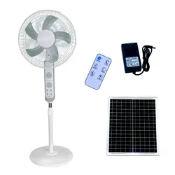 Ventilador de Pie Solar con Altavoz 