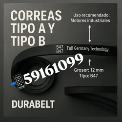 CORREAS TIPO A Y TIPO B