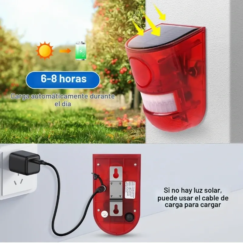 Alarma con Sensor de Movimiento para Patios