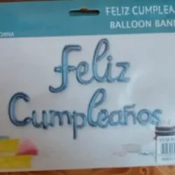 Feliz cumpleaños azul claro