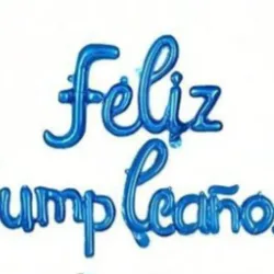 Feliz cumpleaños azul