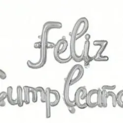 Feliz cumpleaños plateado