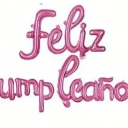 Feliz cumpleaños rosado fucsia 