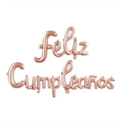 Feliz cumpleaños rosado