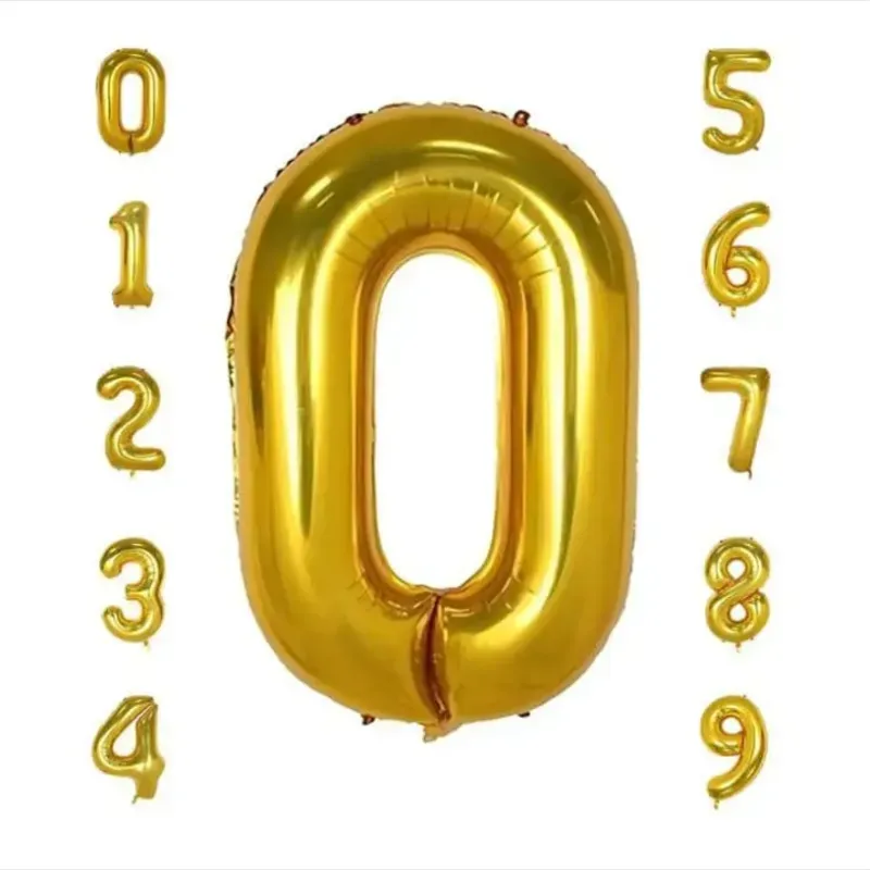 Número 0 dorado 