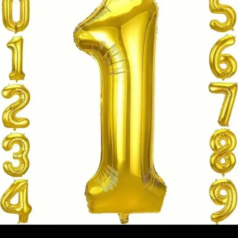 Número 1 dorado 