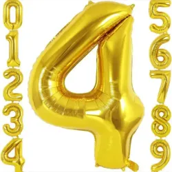Número 4 dorado