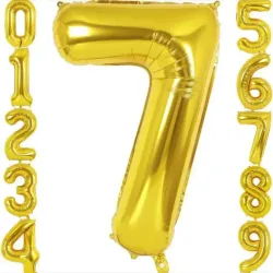 Número 7 dorado