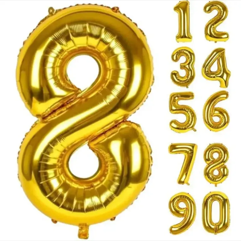 Número 8 dorado