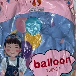 Paquete de globo azul claro