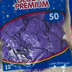 Paquete de globos morados 