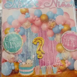 Set decorativo de revelacion de sexo