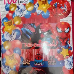 Set decorativo de spiderman