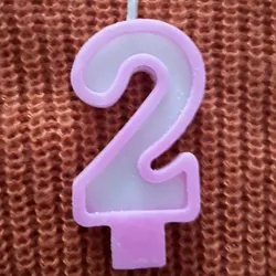 Vela #2 rosada