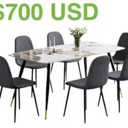 Juego de comedor, 700 USD