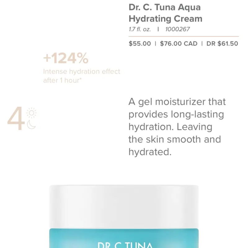 Crema hidratante Serie Aqua [pedido por encargo]