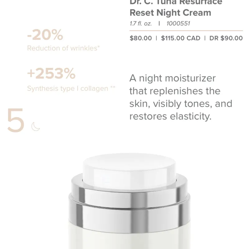 Crema nutritiva nocturna Serie Resurface [pedido por encargo]