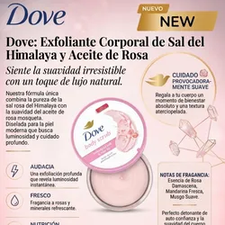 Dove Body Scrub Sal del Himalaya y Aceite de Rosa