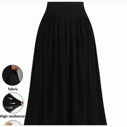 Falda casual de cintura alta