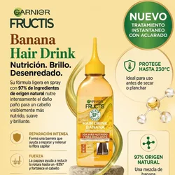 Garnier Fructis Hair Drink Banana Tratamiento Leave-in sin enjuague