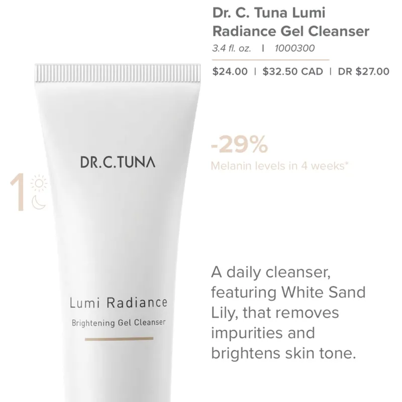 Limpiador facial en gel Serie Lumi Radiance [pedido por encargo]