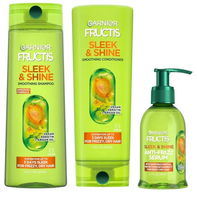 Línea Garnier Fructis  Sleek & Shine Anti-Frizz 
