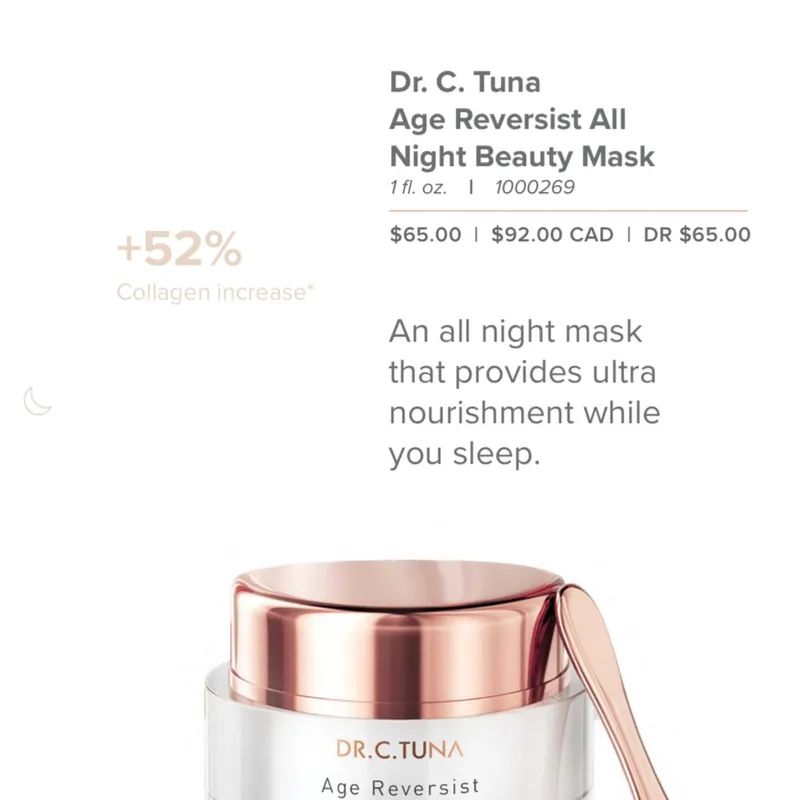 Mascarilla de noche Serie Age Reversist [pedido por encargo]