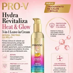 Pantene Hydra Revitaliza Heat & Glow crema sin aclarado 