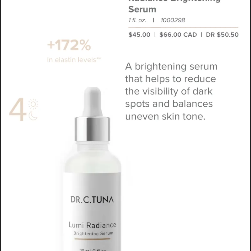 Serum iluminador Serie Lumi Radiance [pedido por encargo]