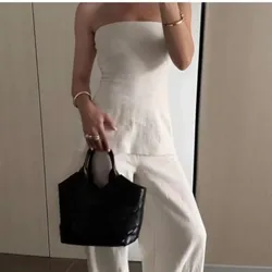 Set de top bandeau y pantalón