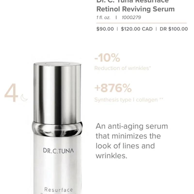 Suero facial de retinol Serie Resurface [pedido por encargo]