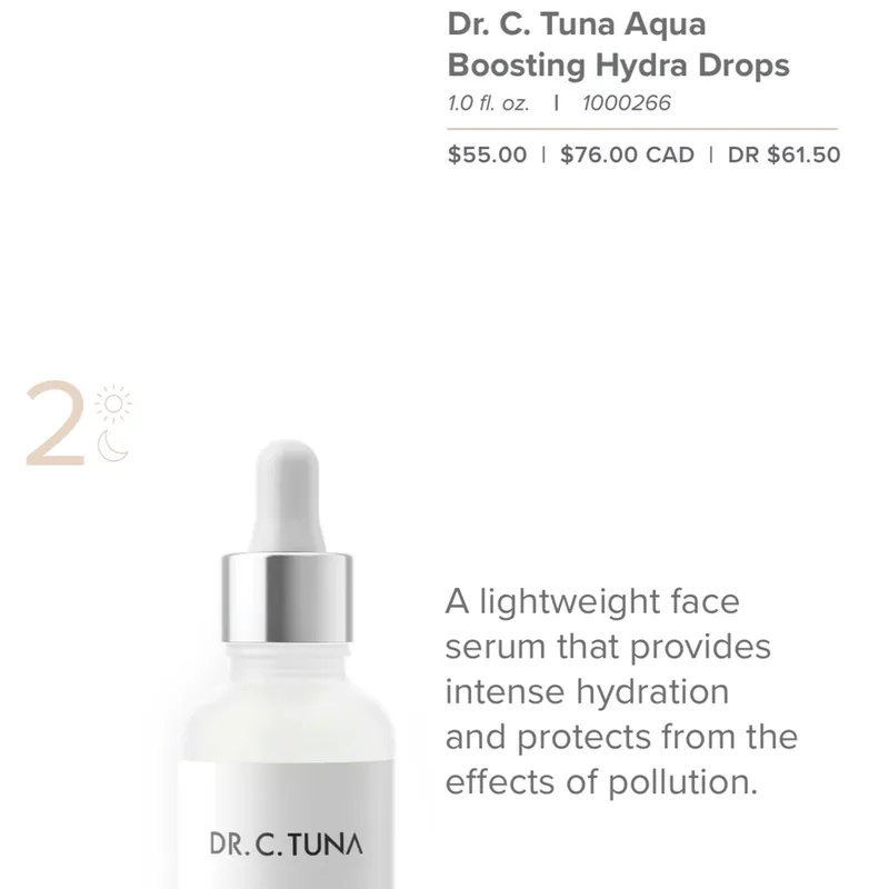 Suero facial ligero Serie Aqua [pedido por encargo]