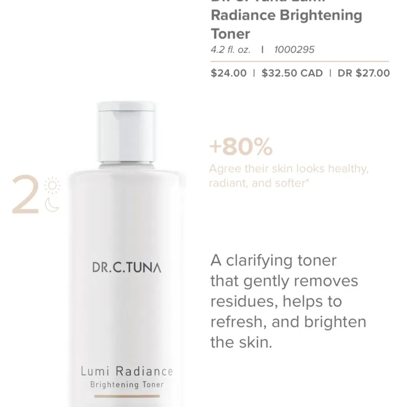 Tónico iluminador Serie Lumi Radiance [pedido por encargo]