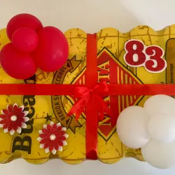 Caja de malta decorada 