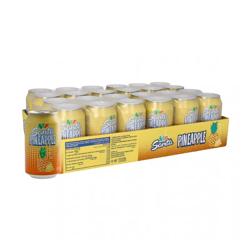Caja de refresco de piña.
